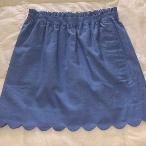 Jcrew scalloped skirt